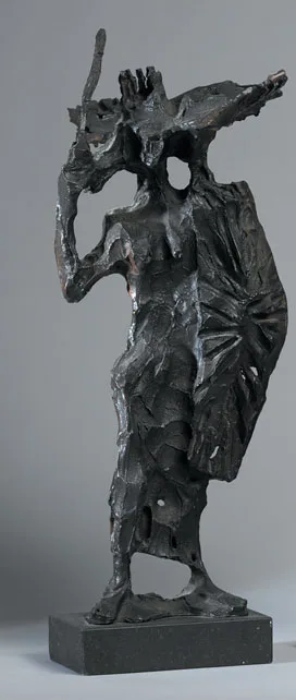 QUEEN MAEVE by John Behan, c.1975, bronze on black marble base; unique, sold May 2011