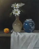Padraig Lynch, STILL LIFE WITH CHRYSANTHEMUMS