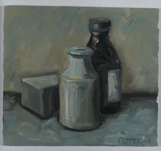 FADING LIGHT by Mark Pepper, 2006, oil on paper, sold May 2011