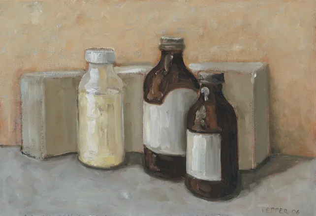 AFTERNOON LIGHT by Mark Pepper, 2006, oil on paper, offered May 2011