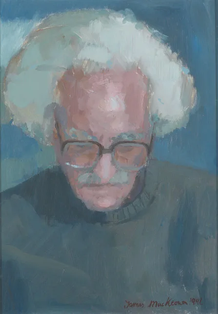 TOM CARR by James MacKeown, 1991, oil on board, offered May 2011