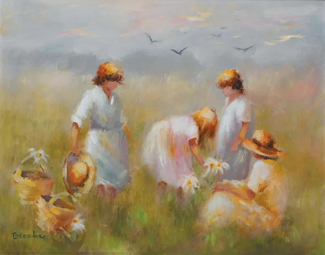 Elizabeth Brophy, SPRING, oil on board