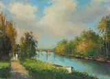 Norman J. McCaig, SHAWS BRIDGE, RIVER LAGAN