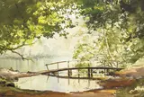 Frank Egginton, PARK WITH BRIDGE
