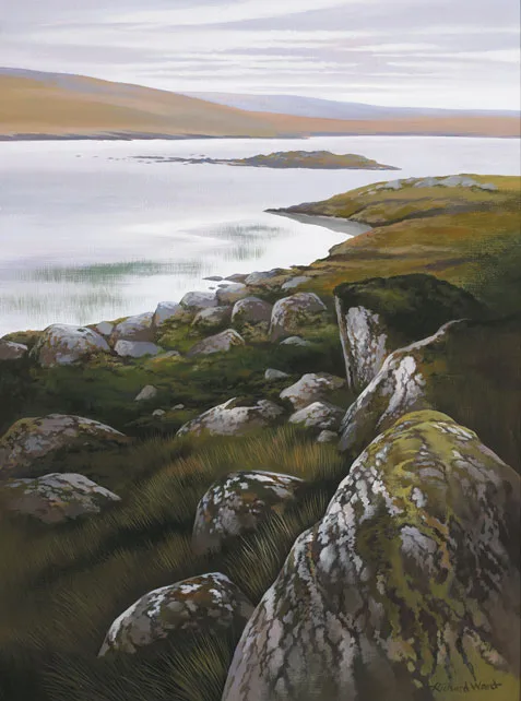Richard Ward, WEST OF IRELAND LANDSCAPE, oil on canvas