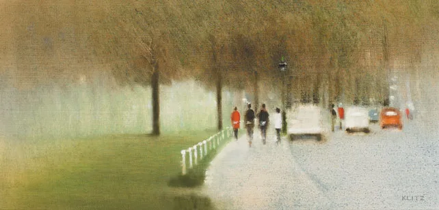 PHOENIX PARK, DUBLIN by Anthony Robert Klitz, 1980, oil on canvas, sold May 2011