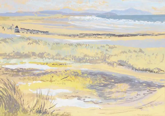BREEZY DAY by Bea Orpen, gouache on buff-coloured paper, sold Mar 2011