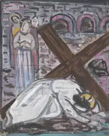 Evie Hone, STATION OF THE CROSS - CHRIST FALLS FOR THE FIRST TIME