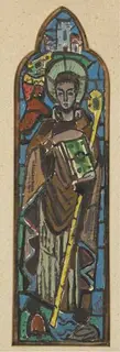 Evie Hone, ST. COLUMBA, CARTOON FOR STAINED GLASS WINDOW, ST. JOHN'S CHURCH, MALONE, BELFAST