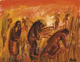 John Kelly, WORKERS IN A FIELD