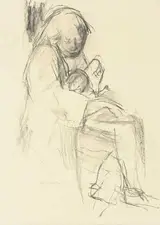 Barrie Cooke, MORA FEEDING A CHILD