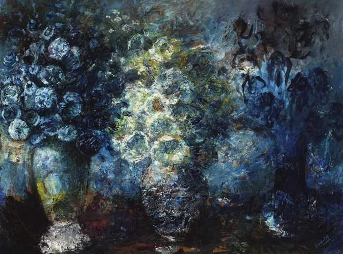 Daniel O'Neill, FLOWERS, oil on board