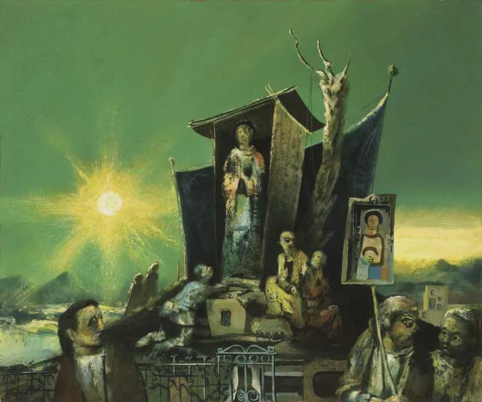 Daniel O'Neill, THE WAYSIDE GROTTO, oil on board