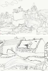 Basil Rakoczi, PRAYER STONE, INISHMORE and ARAN COTTAGES, 1944 (A PAIR)