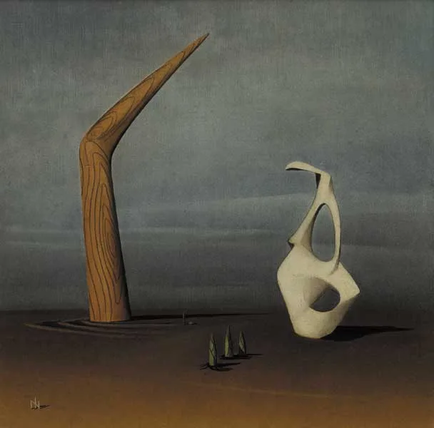 THE FAMILY by Nevill Johnson, oil on canvas, sold Mar 2011