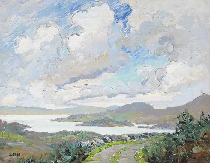 OLD COAST ROAD by Letitia Marion Hamilton, oil on canvas, sold Mar 2011
