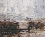 William Mason, FIGURES IN A BOAT YARD