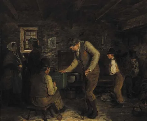 James Brenan, THE FINISHING TOUCH, 1876, oil on canvas
