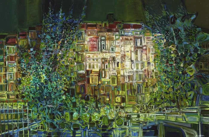 RIVE GAUCHE, PARIS by Eric Patton, 1969, oil on canvas, sold Mar 2011