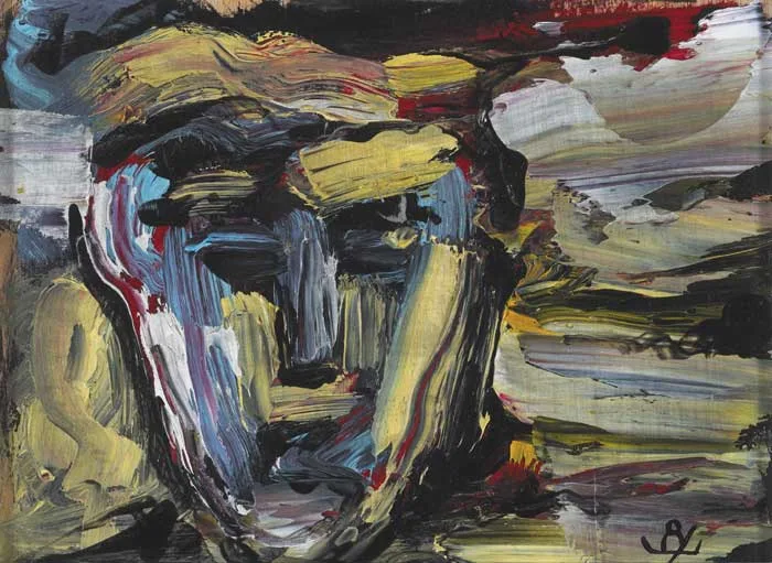 HEAD by John Kingerlee, oil on board, sold Mar 2011