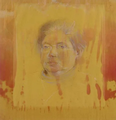Derek Hill, PORTRAIT OF GRACE DIXON, pastel on tinted paper