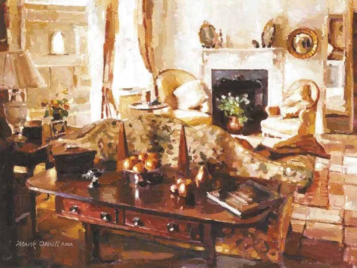 Mark O'Neill, SITTING ROOM INTERIOR, 2002, oil on board