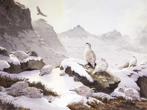Roy Gaston, DANGER ALOFT, watercolour