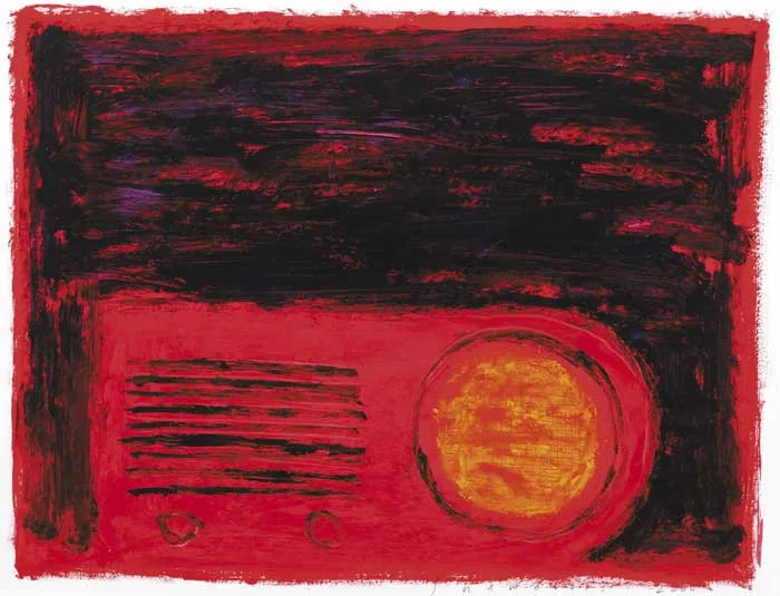 RADIO by Neil Shawcross, 2000, oil on paper, offered Mar 2011