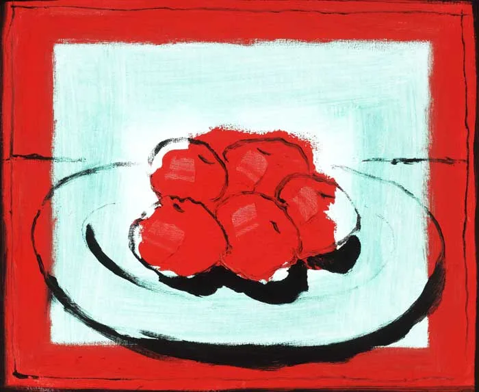 APPLES by Neil Shawcross, 2006, oil on canvas, offered Mar 2011