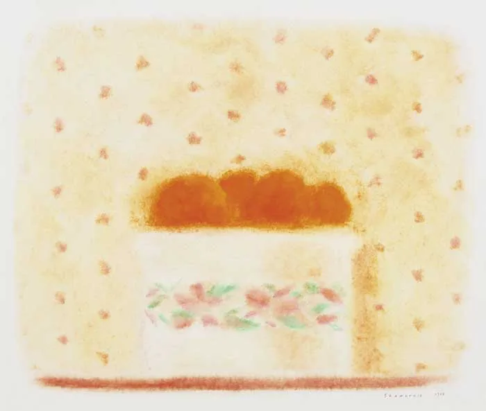 STILL LIFE WITH ORANGES by Neil Shawcross, 1987, watercolour, offered Mar 2011