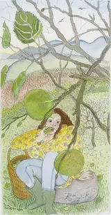 Pauline Bewick, GIRL EATING NOVEMBER APPLE