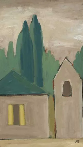 ITALIAN SCENE by Markey Robinson, oil on board, offered Mar 2011