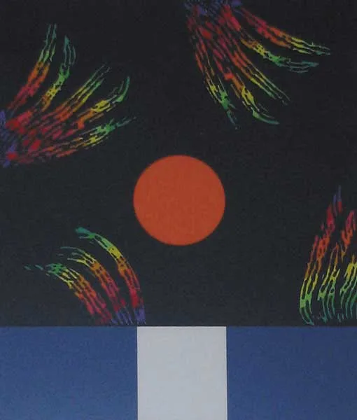CHRISTMAS GREETING CARD by Patrick Scott, 2001, screen print (no. 217), sold Dec 2010