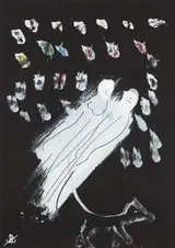 John Kingerlee, FLOATING FIGURES WITH DOG