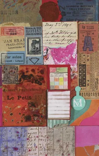 TARANTO by Kenneth Mahood, 2010, mixed media with collage, offered Dec 2010