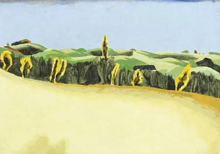 LANDSCAPE, VINDEBALLA by Patrick Pye, 1972, oil on board, sold Dec 2010