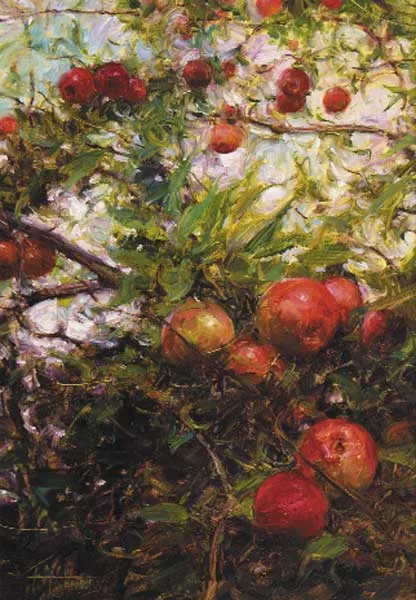 APPLE TREE by Kenny McKendry, oil on board, offered Dec 2010