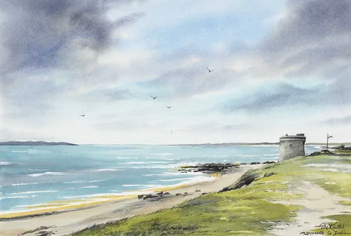 DONABATE, COUNTY DUBLIN by Peter Knuttel, watercolour over pencil, sold Dec 2010