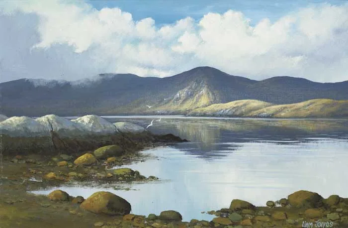 Liam Jones, CONNEMARA LAKE, oil on board
