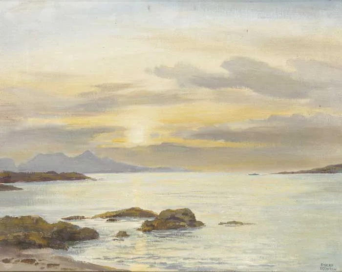 Robert Egginton, WEST OF IRELAND SEASCAPE, oil on canvas board