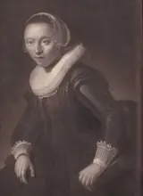 Rembrandt van Rijn, PORTRAIT OF A GIRL WITH A LACE COLLAR