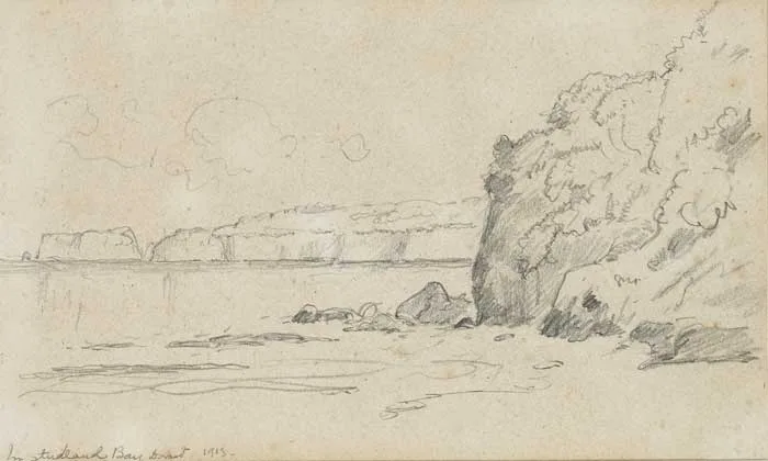 Alexander Williams, HAREN, POOLE, 1913 and STUDLAND BAY, DORSET, 1913 (A PAIR), pencil
