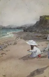 William Percy French, CHILDREN PLAYING ON BEACH