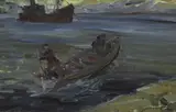Jack Butler Yeats, THE PILOT (also known as THE CAPTAIN GOES ABOARD)
