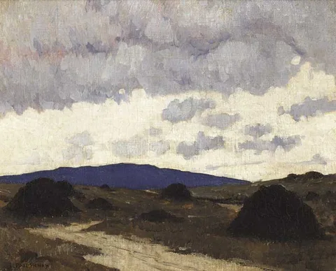 Paul Henry, THE BOG ROAD, c.1917-23, oil on canvas