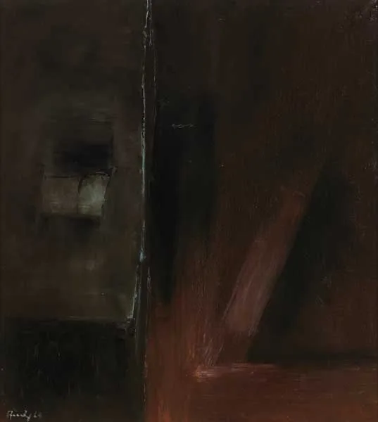 SLIGO BARN by Charles Brady, 1964, oil on canvas, sold Nov 2010