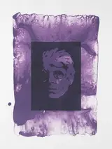 Louis le Brocquy, W.B. YEATS STUDY IN PURPLE 1991