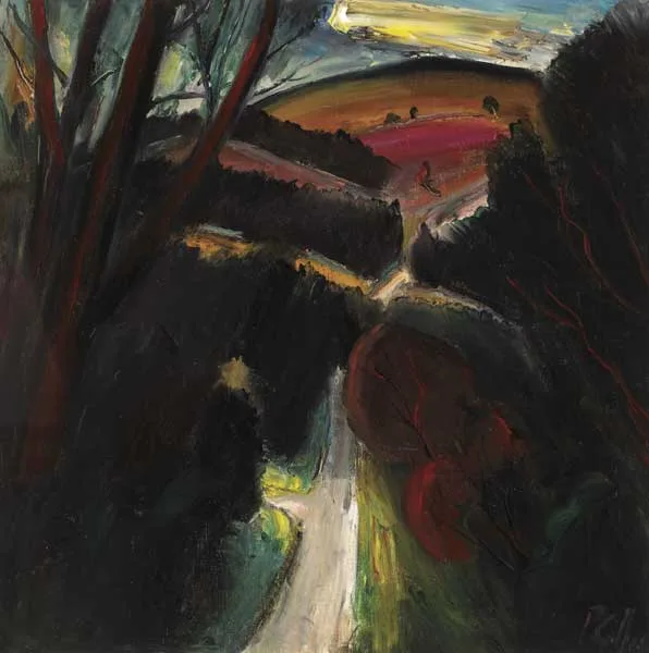 KNOCKREE by Peter Collis, oil on canvas, sold Nov 2010