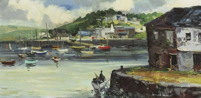 KINSALE, COUNTY CORK by Kenneth Webb, oil on canvas, sold Nov 2010