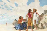 James Le Jeune, WOMEN ON A BEACH